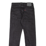 LEVI'S 502 Jeans Mens Black Regular Tapered W29 L27