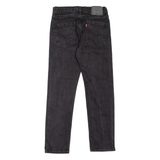 LEVI'S 502 Jeans Mens Black Regular Tapered W29 L27