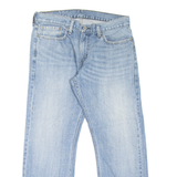 LEVI'S 514 Jeans Mens Blue Slim Straight Stone Wash W32 L30