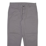 DICKIES Mens Trousers Grey Regular Straight W36 L30