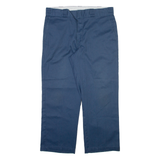 DICKIES 874 Workwear Mens Trousers Blue Regular Straight W34 L26