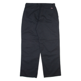 DICKIES Mens Trousers Black Relaxed Straight W34 L30