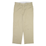 DICKIES Mens Trousers Beige Regular Straight W34 L28