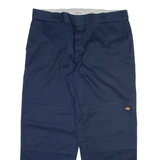 DICKIES Mens Trousers Blue Loose Straight W40 L30