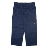 DICKIES Mens Trousers Blue Loose Straight W40 L30