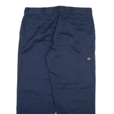 DICKIES Mens Trousers Blue Loose Straight W40 L30
