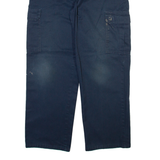 DICKIES Cargo Mens Trousers Blue Relaxed Straight W34 L30