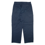 DICKIES Cargo Mens Trousers Blue Relaxed Straight W34 L30
