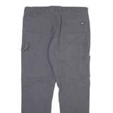 DICKIES Carpenter Mens Trousers Grey Regular Straight W40 L32