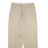 DICKIES Cargo Mens Trousers Beige Regular Straight W34 L34