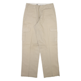 DICKIES Cargo Mens Trousers Beige Regular Straight W34 L34