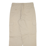 DICKIES Cargo Mens Trousers Beige Regular Straight W34 L34