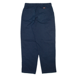 DICKIES Mens Trousers Blue Relaxed Straight W32 L30