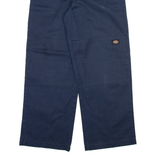 DICKIES Mens Trousers Blue Loose Straight W34 L30