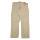 LEVI'S 514 Mens Trousers Beige Slim Straight W34 L30