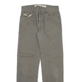 DIESEL Mens Trousers Grey Regular Straight W33 L33
