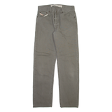 DIESEL Mens Trousers Grey Regular Straight W33 L33