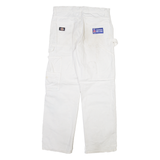 DICKIES Carpenter Mens Trousers White Regular Straight W30 L30