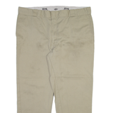 DICKIES 874 Workwear Mens Trousers Beige Regular Straight W42 L28