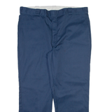 DICKIES 874 Workwear Mens Trousers Blue Regular Straight W42 L30