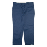 DICKIES 874 Workwear Mens Trousers Blue Regular Straight W42 L30