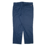 DICKIES 874 Workwear Mens Trousers Blue Regular Straight W42 L30