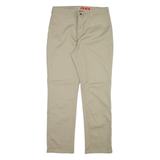 DICKIES Womens Trousers Beige Regular Straight W32 L30