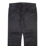 GUESS Mens Trousers Black Regular Straight W38 L30