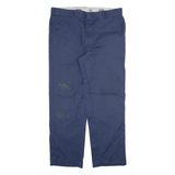 DICKIES 874 Workwear Mens Trousers Blue Regular Straight W40 L32