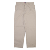 CHAPS Mens Trousers Beige Regular Straight W34 L32