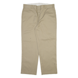 DICKIES 874 Workwear Mens Trousers Beige Regular Straight W38 L30