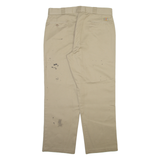 DICKIES 874 Workwear Mens Trousers Beige Regular Straight W38 L30