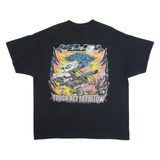 GILDAN Jason Johnson Mens T-Shirt Black USA 2XL