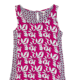 WHITE STUFF Womens Day Dress Red Floral Sleeveless Knee Length UK 12