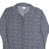 REISS Womens Shirt Dress Black Spotted Long Sleeve Short UK 10