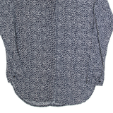 REISS Womens Shirt Dress Black Spotted Long Sleeve Short UK 10