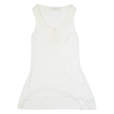 REISS Womens Day Dress White Sleeveless Knee Length S