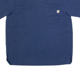 CARHARTT Pullover Workwear Mens Plain Shirt Blue M