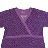 CARHARTT Pullover Workwear Womens Shirt Purple Floral L