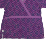CARHARTT Pullover Workwear Womens Shirt Purple Floral L