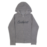 CARHARTT Fleece Womens Grey Hoodie Full Zip XS
