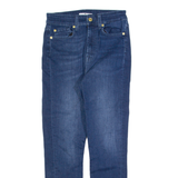 7 FOR ALL MANKIND Womens Jeans Blue Slim Skinny Stone Wash W28 L26