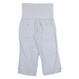 MONSOON 3/4 Length Maternity Womens Trousers Blue Regular Straight W28 L20