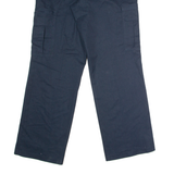 DICKIES Workwear Cargo Mens Trousers Blue Regular Straight W34 L32