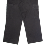 DICKIES Workwear Cargo Mens Trousers Black Regular Straight W36 L28