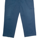 DICKIES Workwear Mens Twill Trousers Blue Regular Straight W38 L28