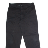 DICKIES Workwear Mens Trousers Black Regular Straight W36 L32
