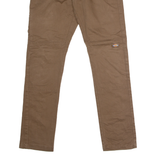 DICKIES Workwear Mens Twill Trousers Brown Regular Skinny W30 L31