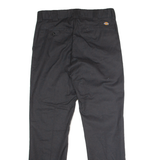 DICKIES Flex Workwear Mens Trousers Black Slim Tapered W33 L32