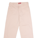DICKIES Workwear Womens Twill Trousers Pink Regular Straight W30 L26